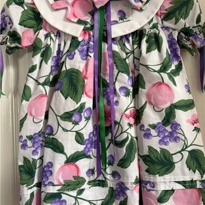 Floral Dress with Pink and Purple Accents